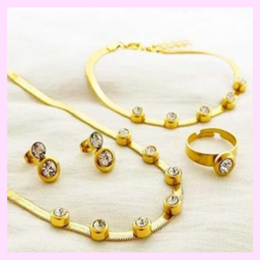 Modern Opulence, Stainless Steel Elegance, 18K Gold, Gold Plating, Buy Modern Opulence Online
